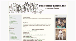 Desktop Screenshot of bullterrierrescue.org
